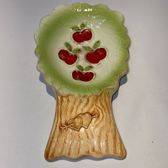 Apple Tree Ceramic Spoon Rest - Picture 1 of 6